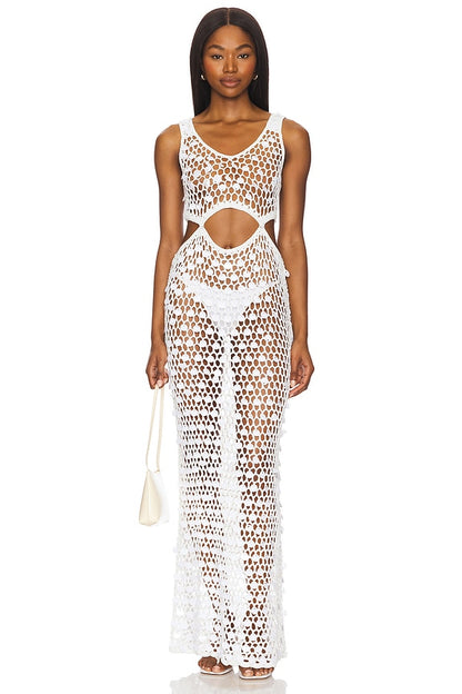 superdown Elena Maxi Dress in White