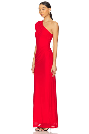 superdown Fleur Maxi Dress in Red