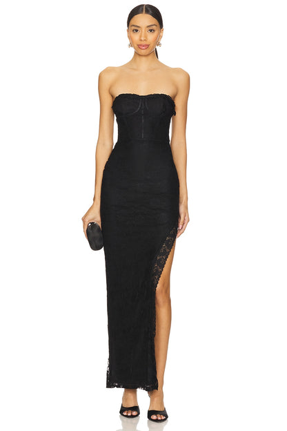 superdown Lou Maxi Dress in Black