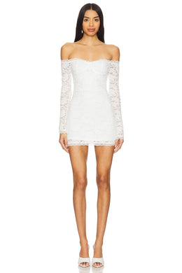 superdown Bailey Mini Dress in White