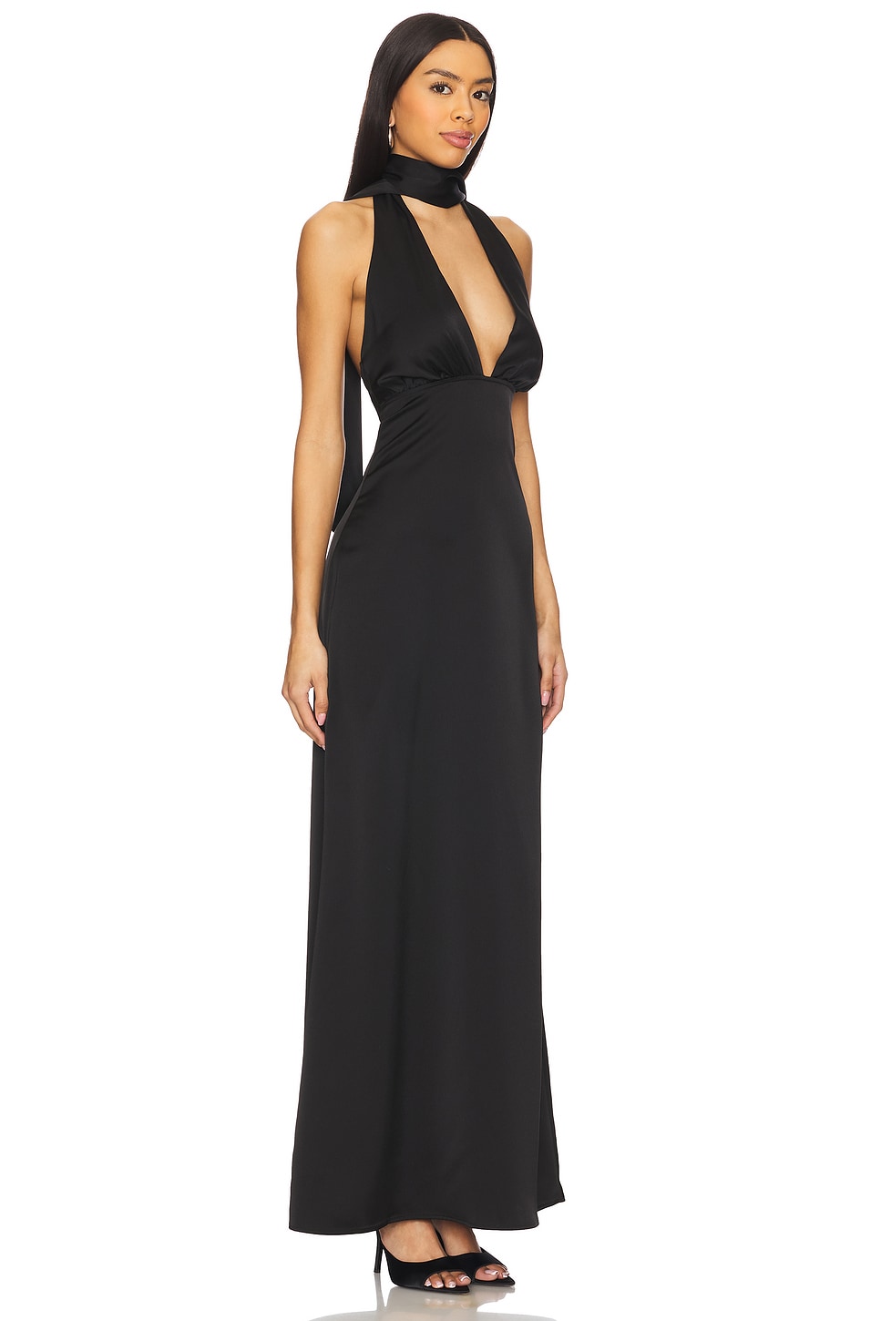 superdown Bethany Halter Gown in Black