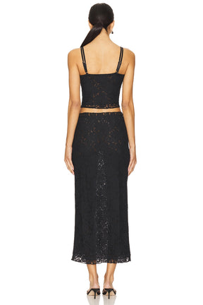 superdown Amalie Skirt Set in Black