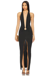 superdown Cambri Maxi Dress in Black