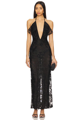 superdown Calista Maxi Dress in Black