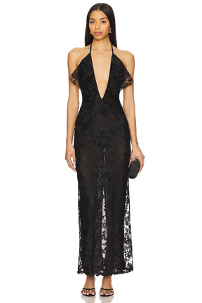 superdown Calista Maxi Dress in Black