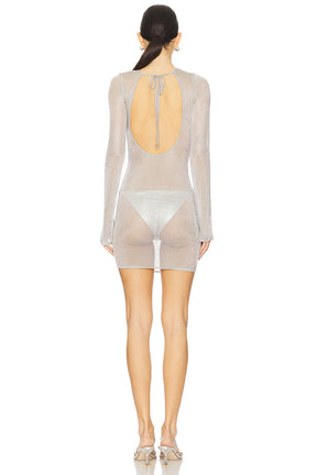 superdown Francoise Mini Dress in Silver