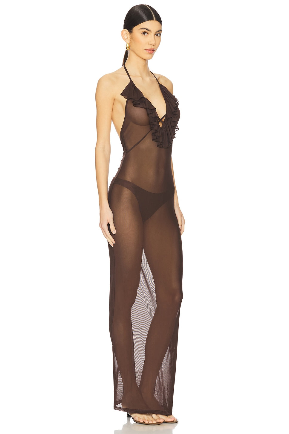 superdown Alazane Maxi Dress in Brown