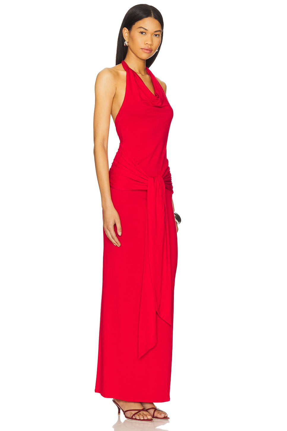 superdown Mariza Halter Maxi Dress in Red