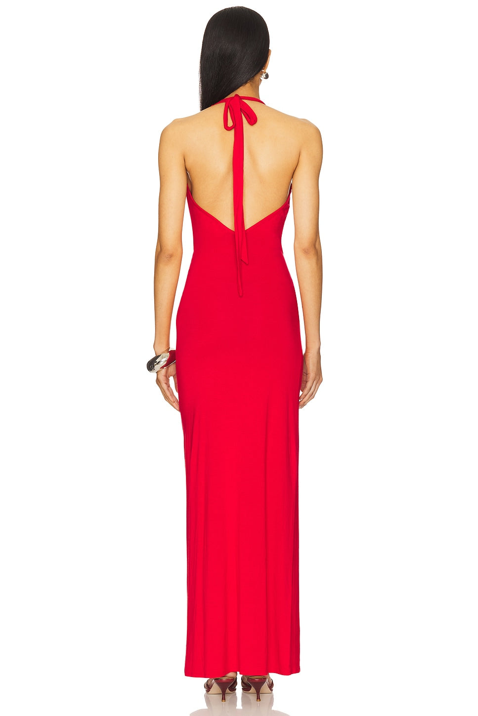superdown Mariza Halter Maxi Dress in Red