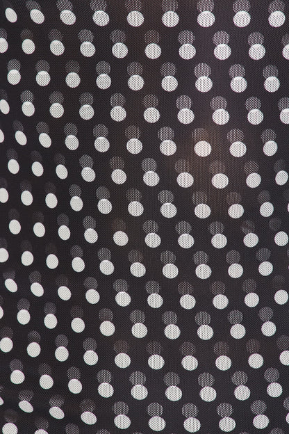 superdown Bay Skirt Set in Black & White Dot