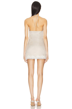 superdown Kasia Mini Dress in Taupe