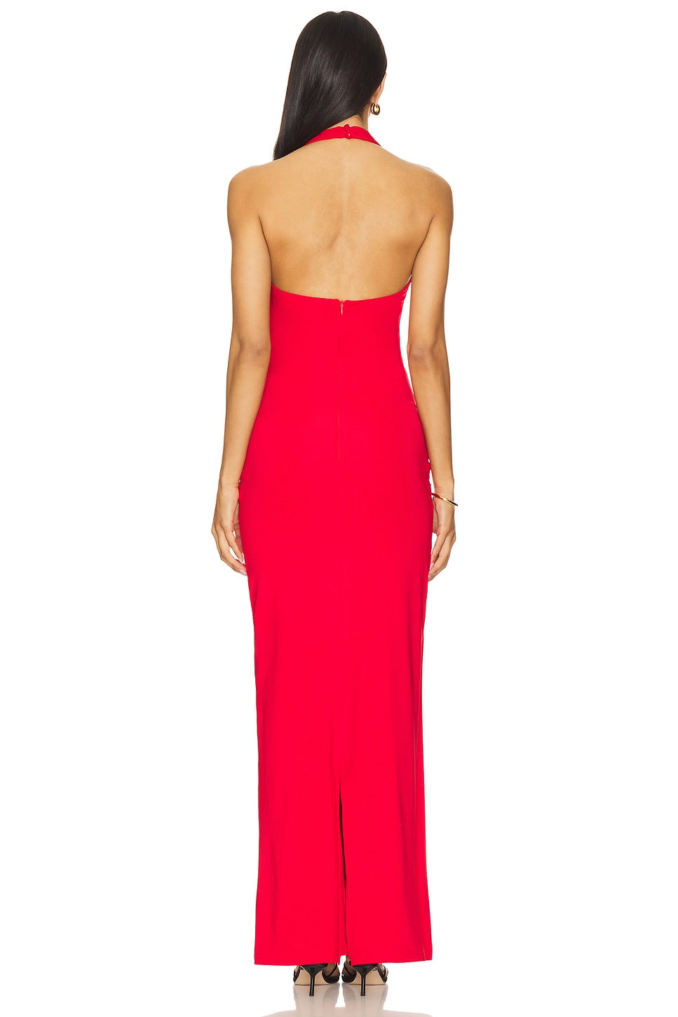 superdown Chloe Halter Maxi Dress in Red