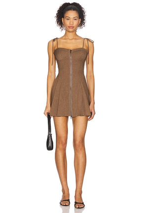 superdown Elanor Mini Dress in Brown