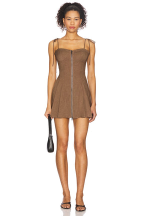 superdown Elanor Mini Dress in Brown