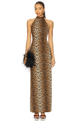 superdown Vashti Maxi Dress in Leopard
