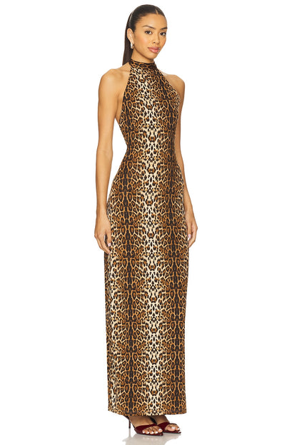 superdown Vashti Maxi Dress in Leopard