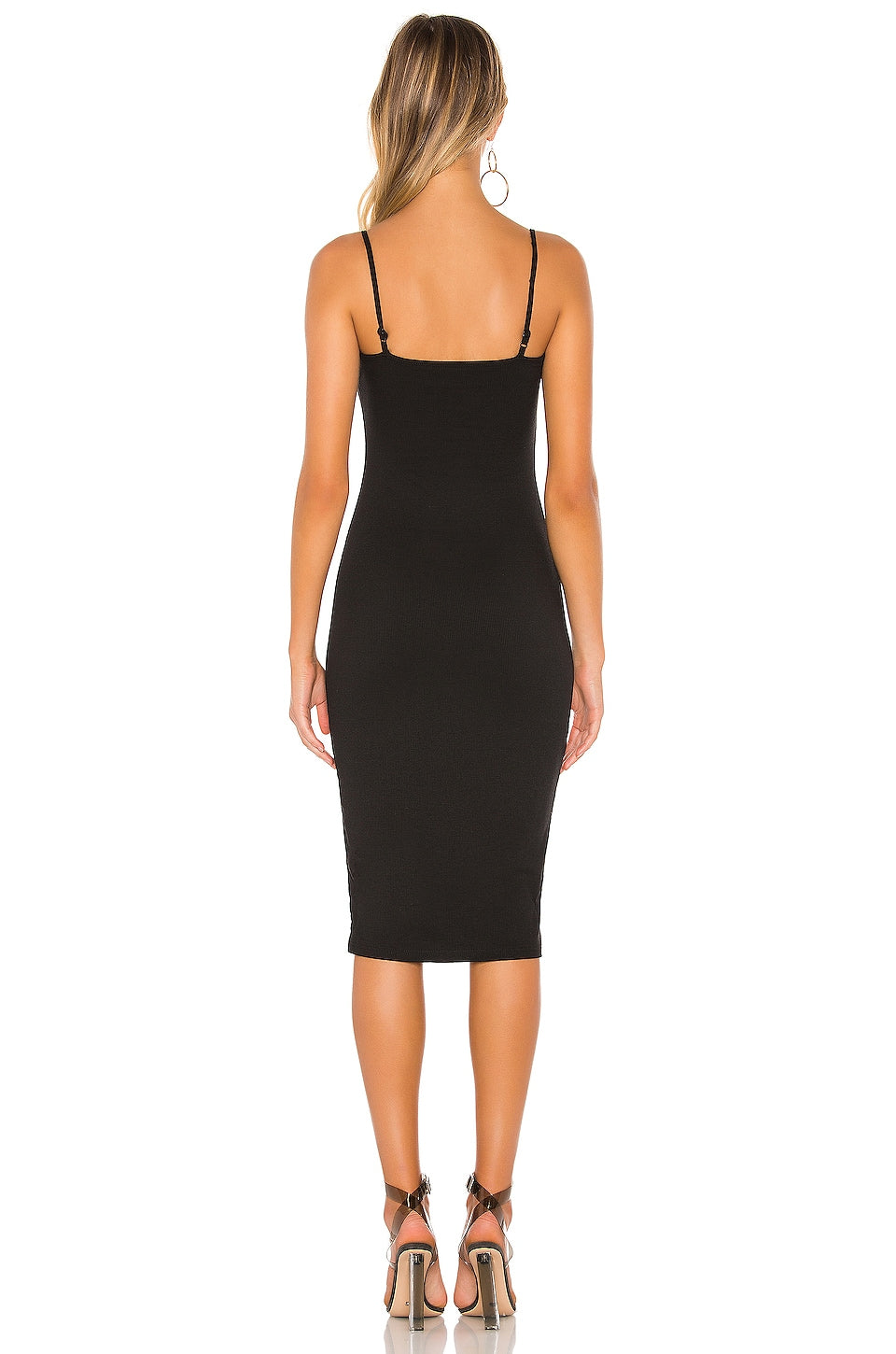 superdown Candace Slit Midi Dress in Black