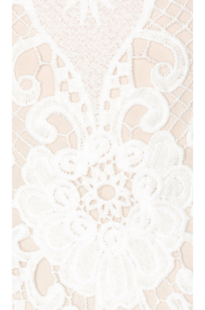 superdown Brianna Open Back Dress in White