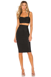 superdown Emilia Skirt Set in Black