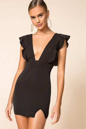 superdown Harlow Mini Dress in Black