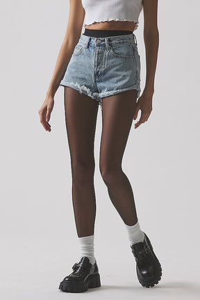 superdown Kathleen Denim Short in Light Blue Wash