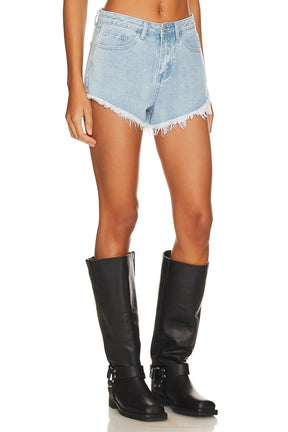 superdown Domonique Denim Short in Denim Blue