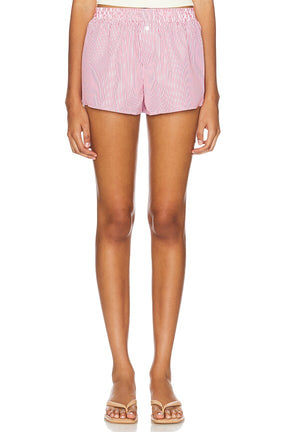 superdown Justine Relaxed Short in Red Stripe