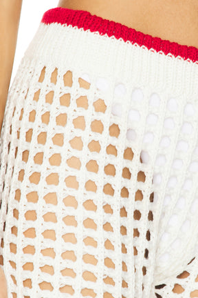 superdown Bronwin Short in White & Red