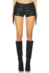 superdown Karina Fringe Short in Black