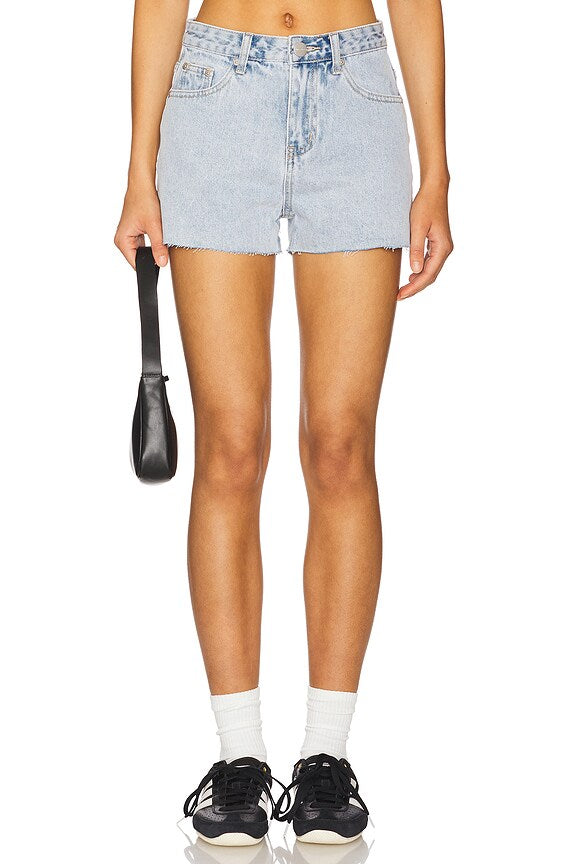 superdown Kiari Short in Light Blue Wash