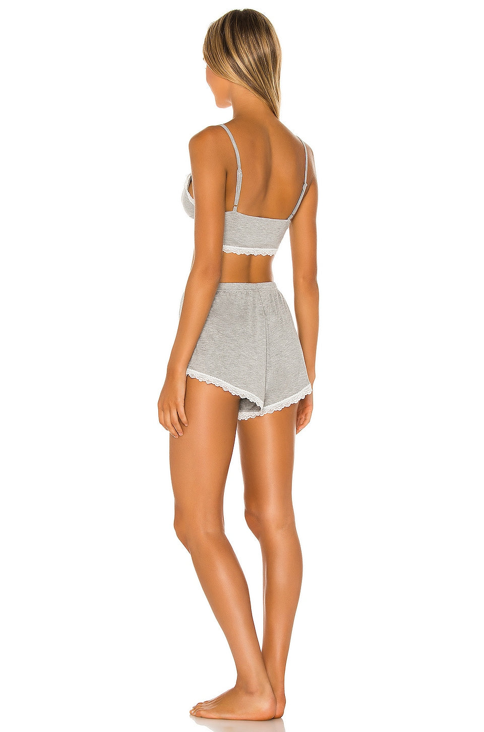 superdown Kyra Sleep Set in Heather Grey