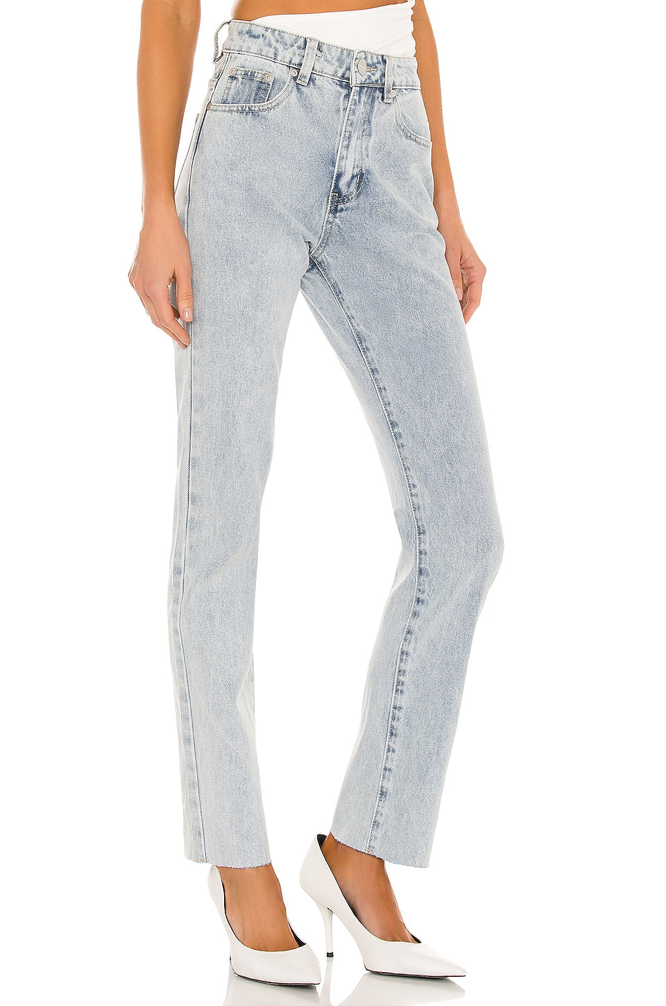 superdown Dylan Straight Denim Jean in Vintage Blue