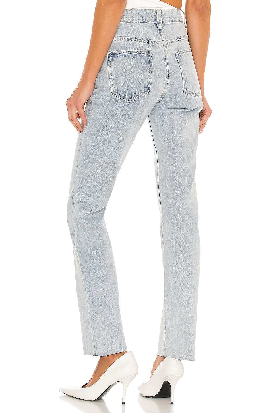 superdown Dylan Straight Denim Jean in Vintage Blue