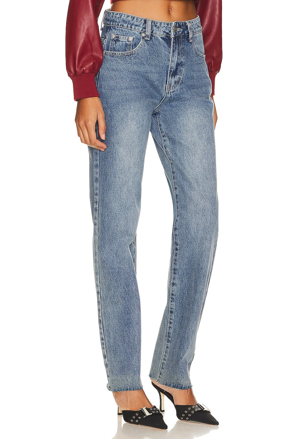 superdown Dylan Straight Denim Jean in Dark Wash