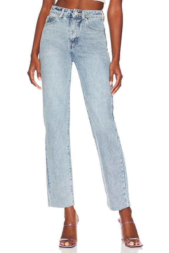superdown Dylan Straight Denim Jean in Blue Wash