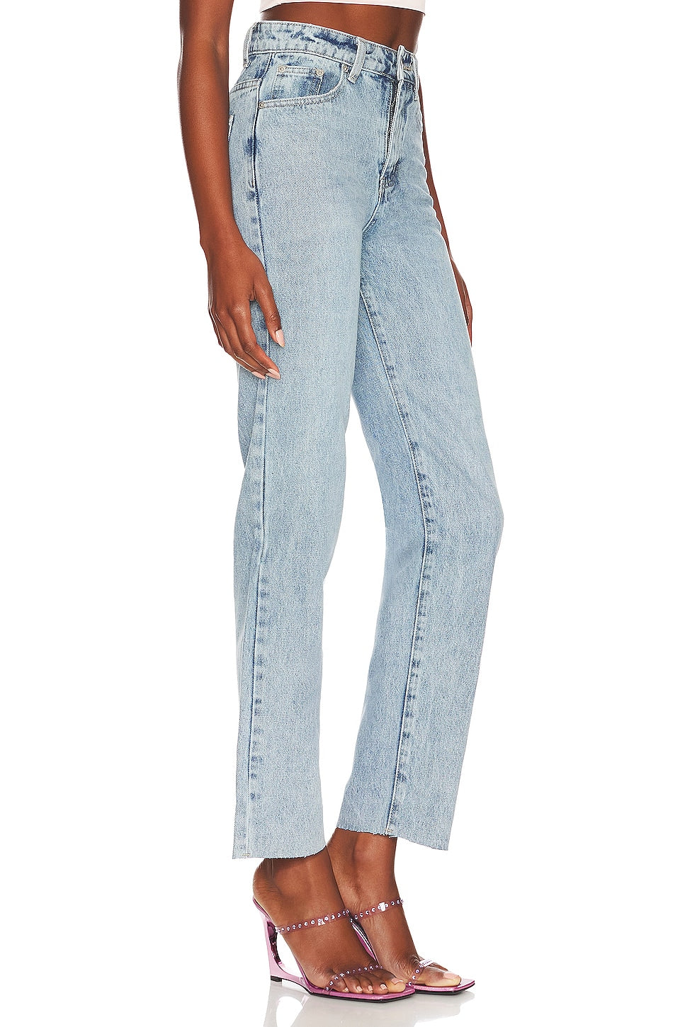 superdown Dylan Straight Denim Jean in Blue Wash