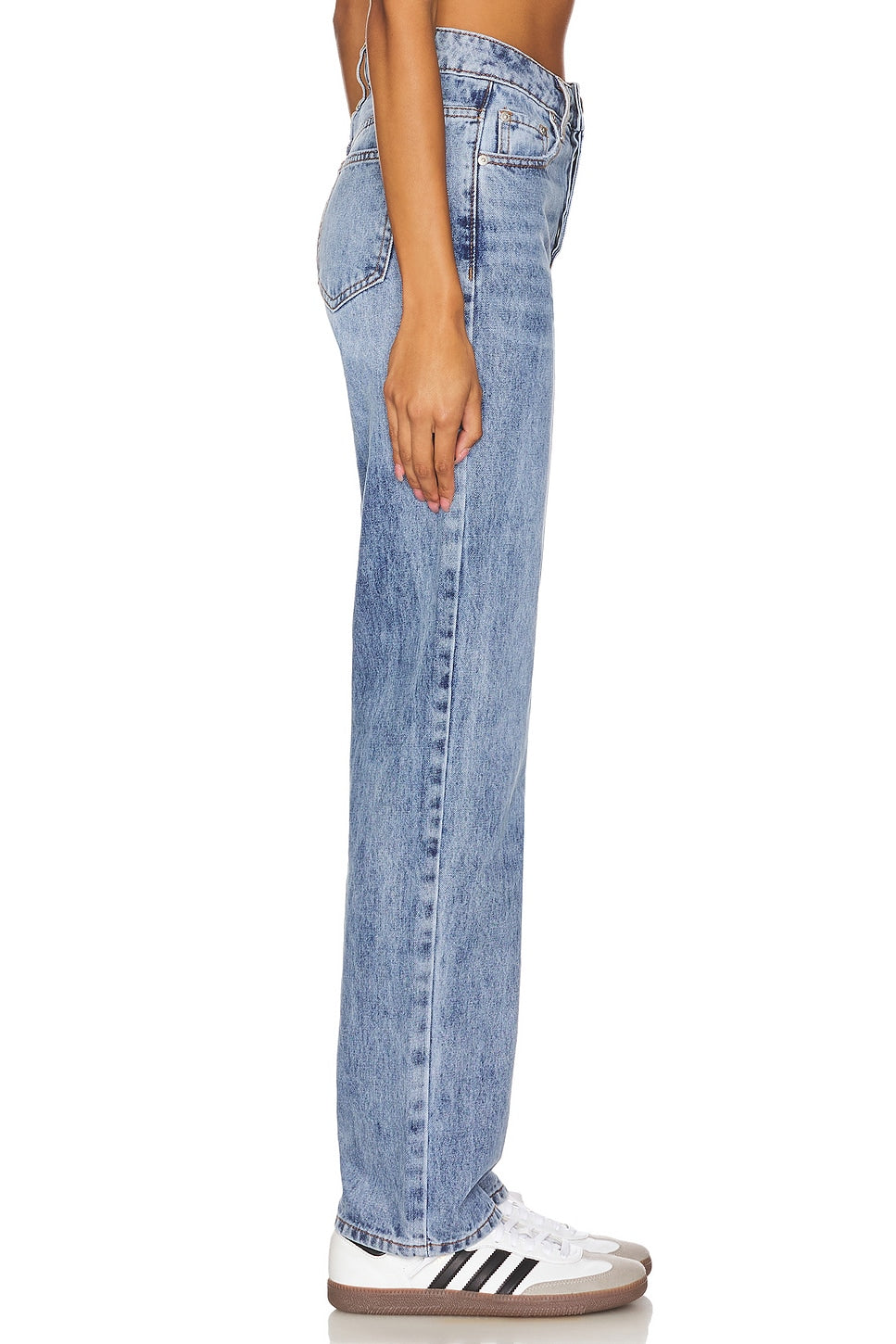 superdown Lanie Jean in Mid Blue Wash