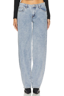 superdown Roxanna Horseshoe Jean in Light Blue Wash