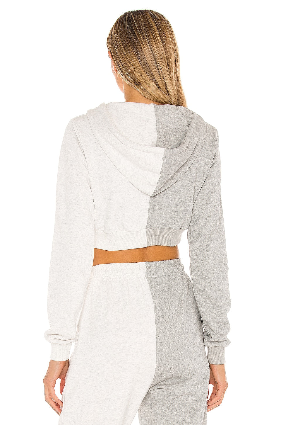 superdown Renna Cropped Hoodie in Grey Multi