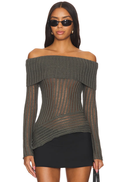 superdown Tawny Sweater in Grey