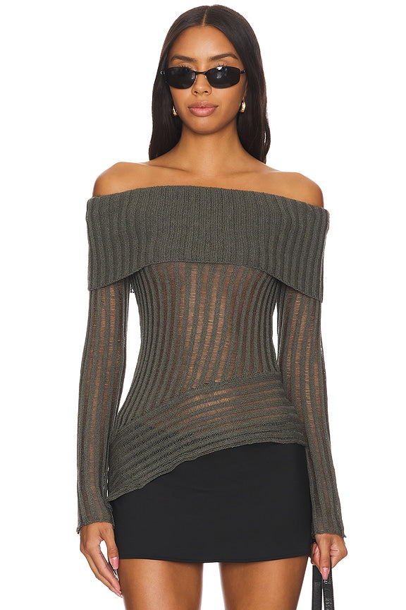superdown Tawny Sweater in Grey