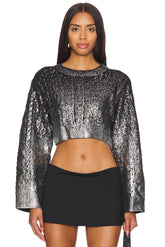 superdown Jaelyn Sweater in Black Metallic