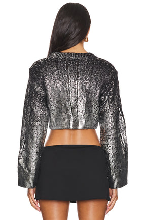 superdown Jaelyn Sweater in Black Metallic
