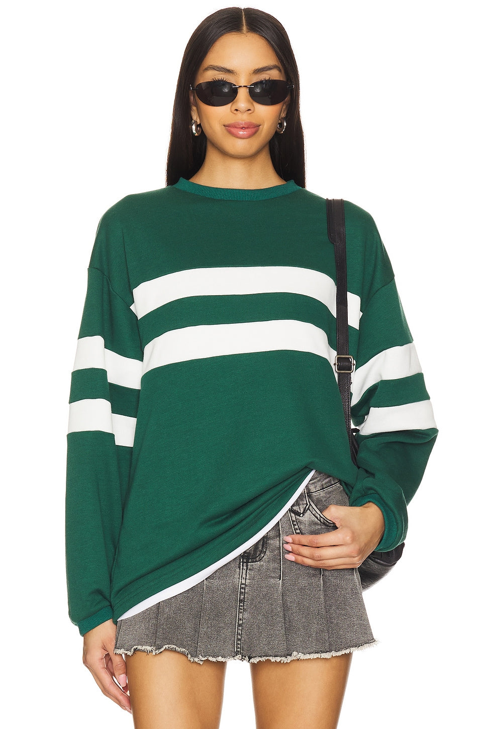 superdown Jordy Oversized Crewneck in Green