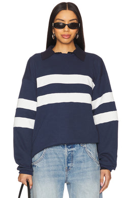 superdown Jordy Oversized Crewneck in Navy