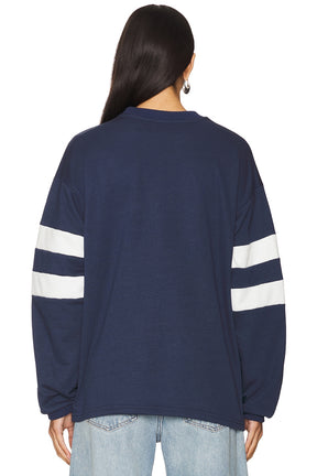 superdown Jordy Oversized Crewneck in Navy