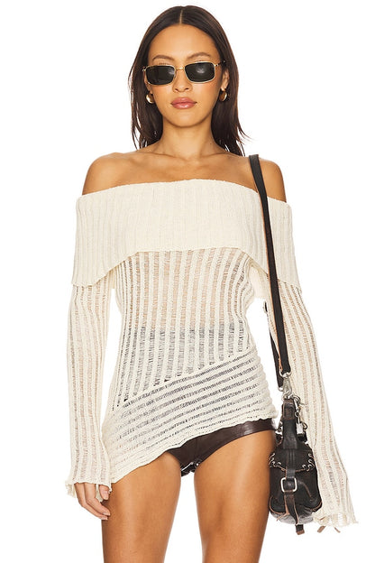 superdown Tawny Sweater in Ivory