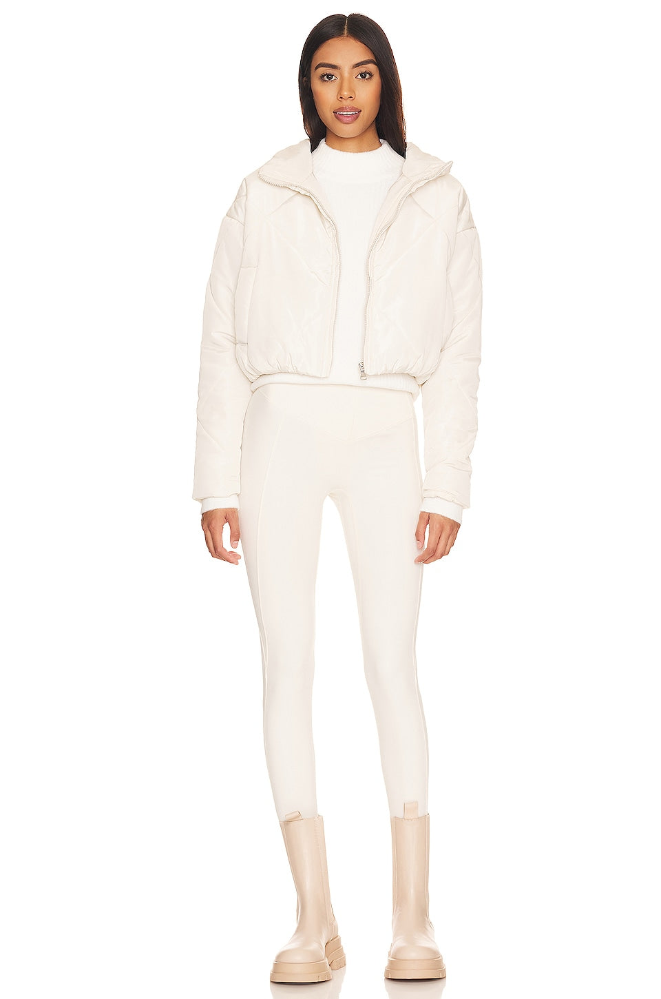 superdown Rania Cropped Jacket in Bone