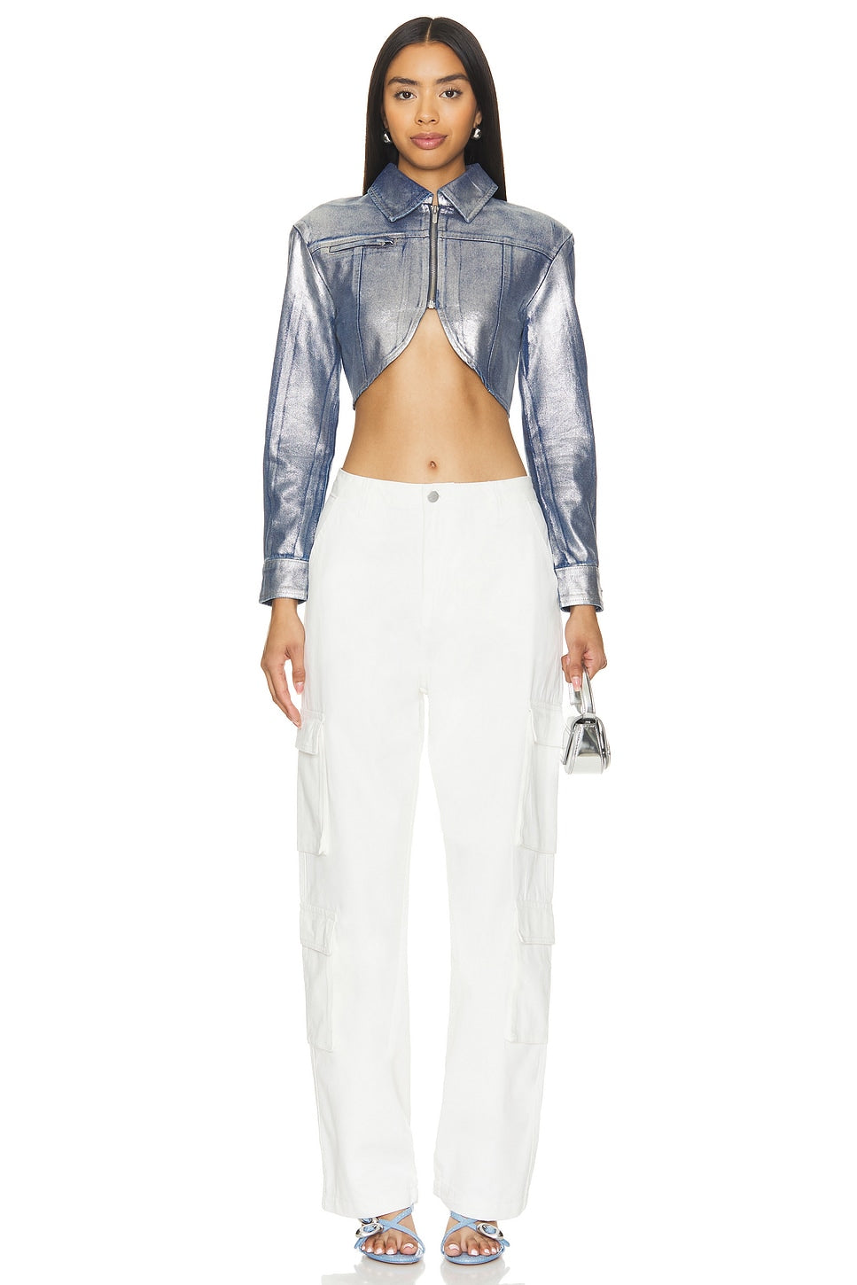 superdown Uma Jacket in Silver