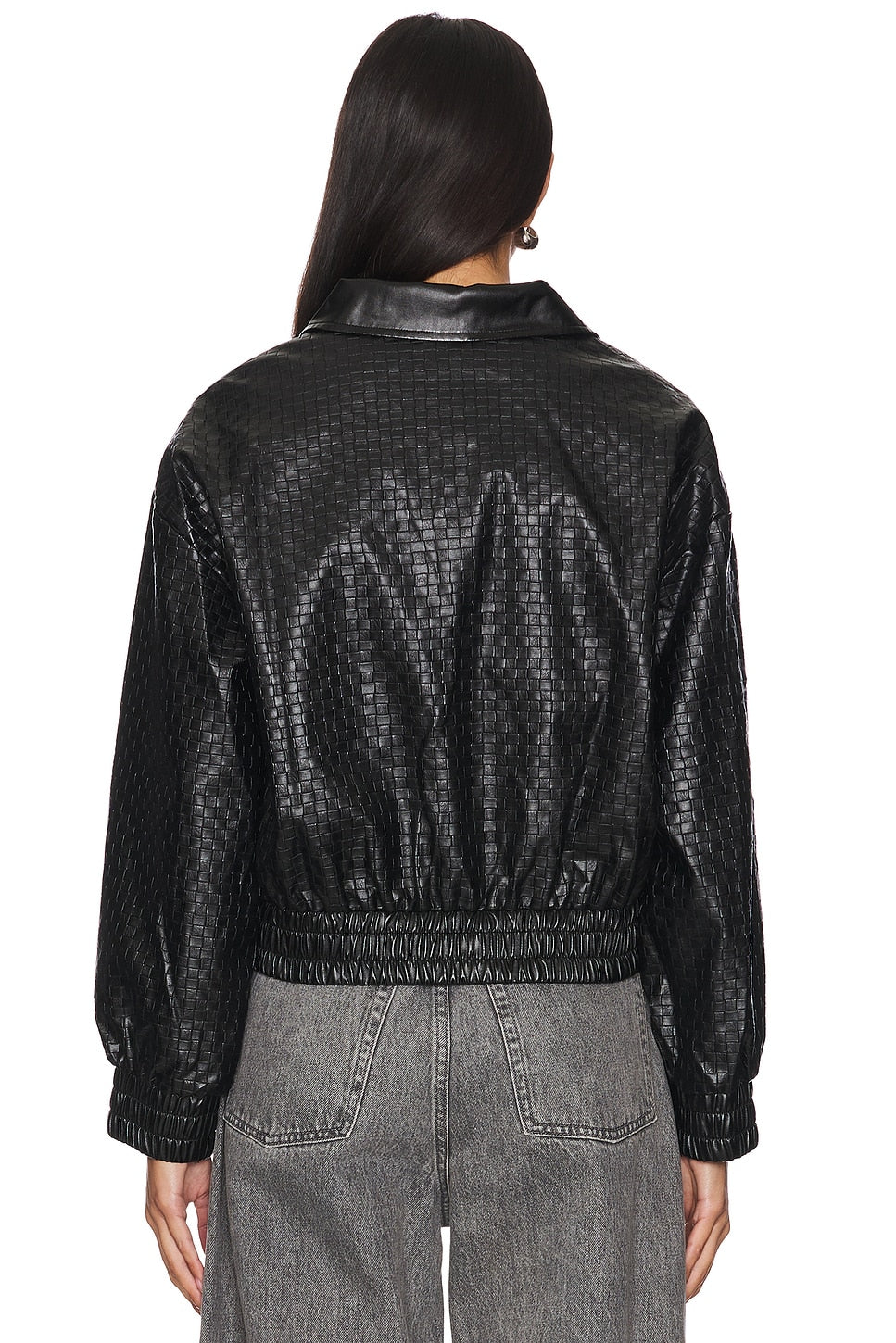 superdown Alia Faux Leather Jacket in Black